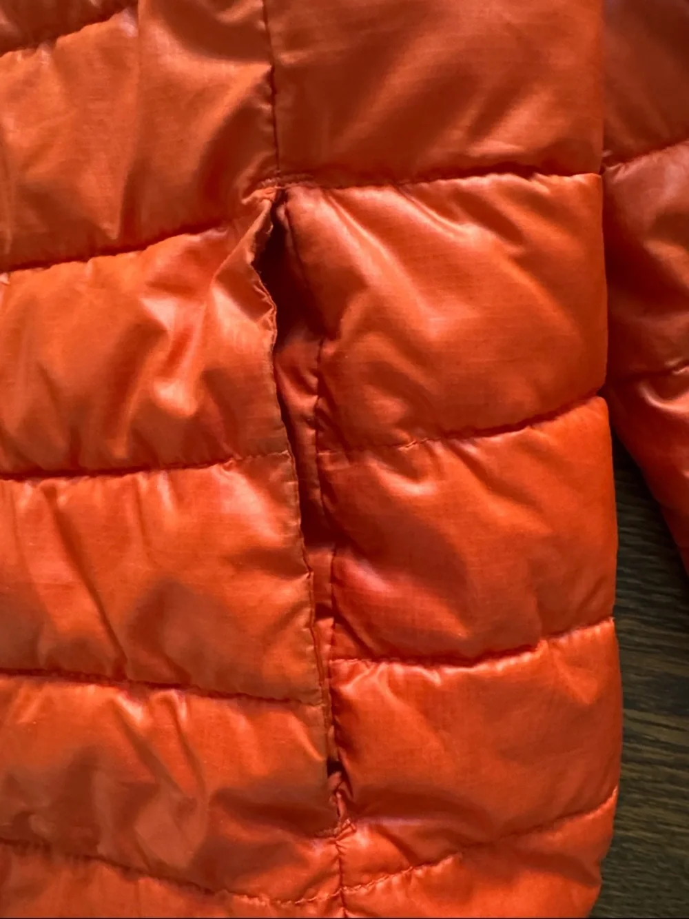 Primary Bright Orange Hooded Puffer Jacket for Kids - Picture 3 of 4